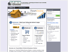 Tablet Screenshot of business.itownonline.com